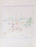 Les voiliers (pastel)