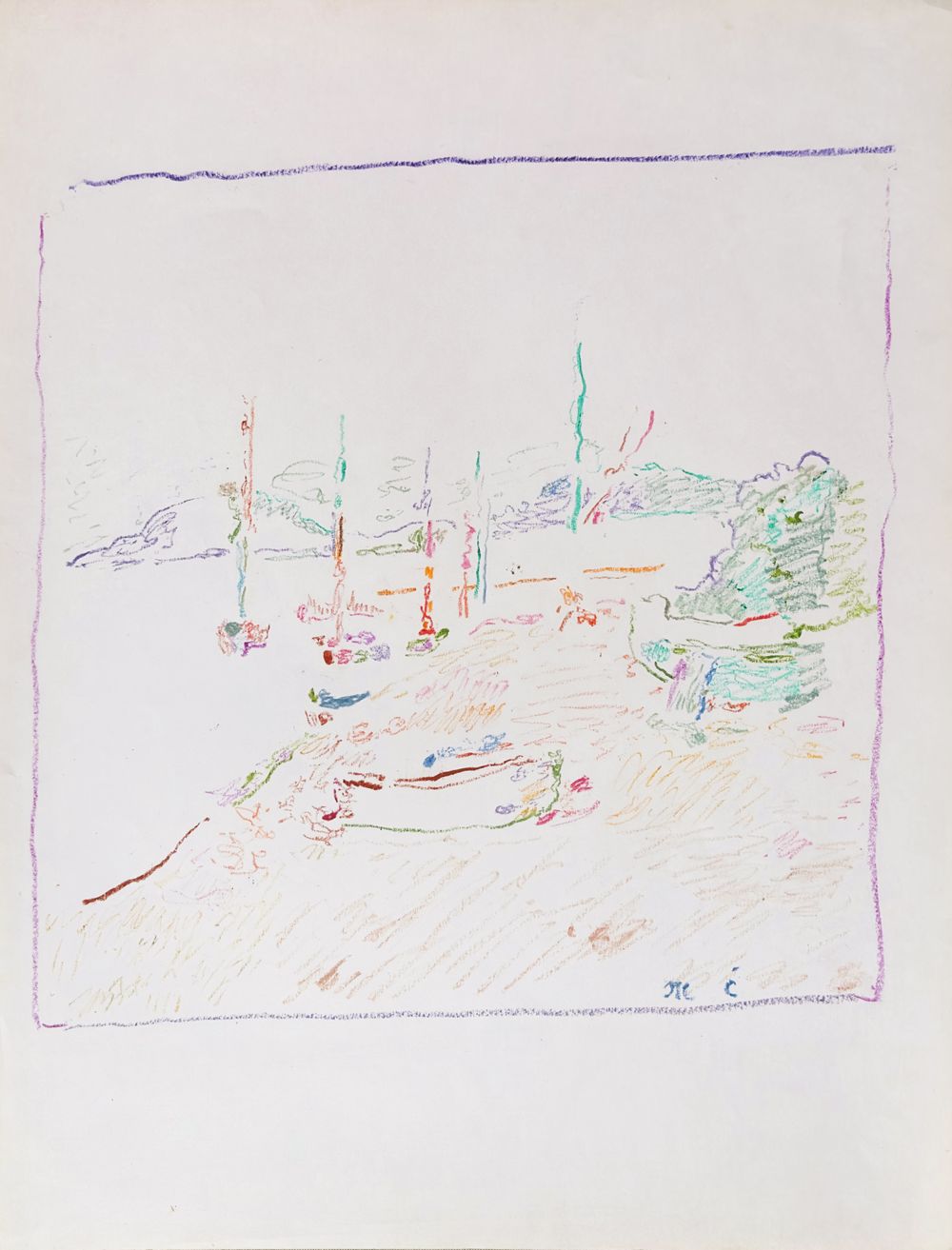 Les voiliers (pastel)