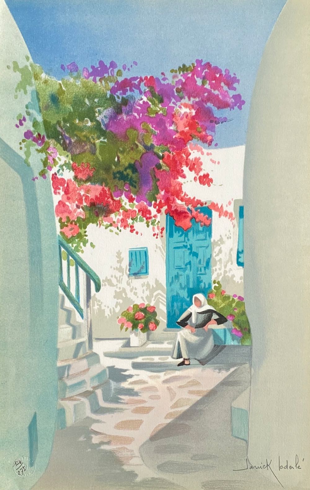Grèce - femme assise