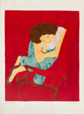Femme au fauteuil rouge