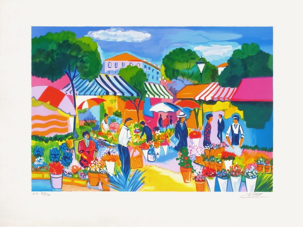 French Riviera - Nice, marché aux fleurs
