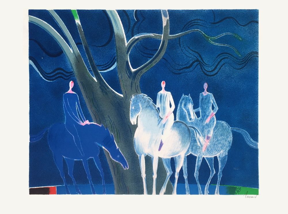 Chevaux dans la nuit
