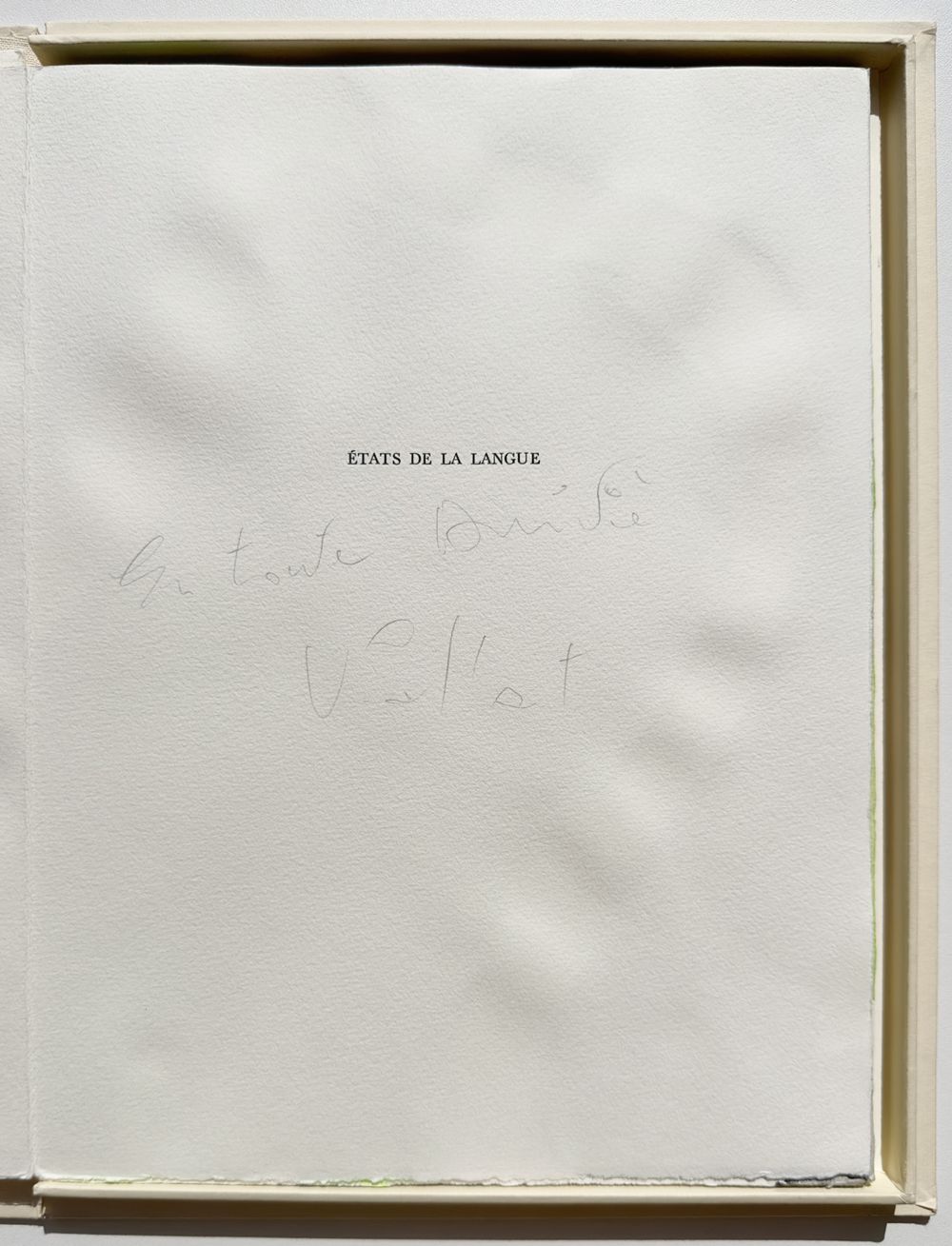 Etats de la langue - 6 peintures - texte de Bernard Noël — vue 2