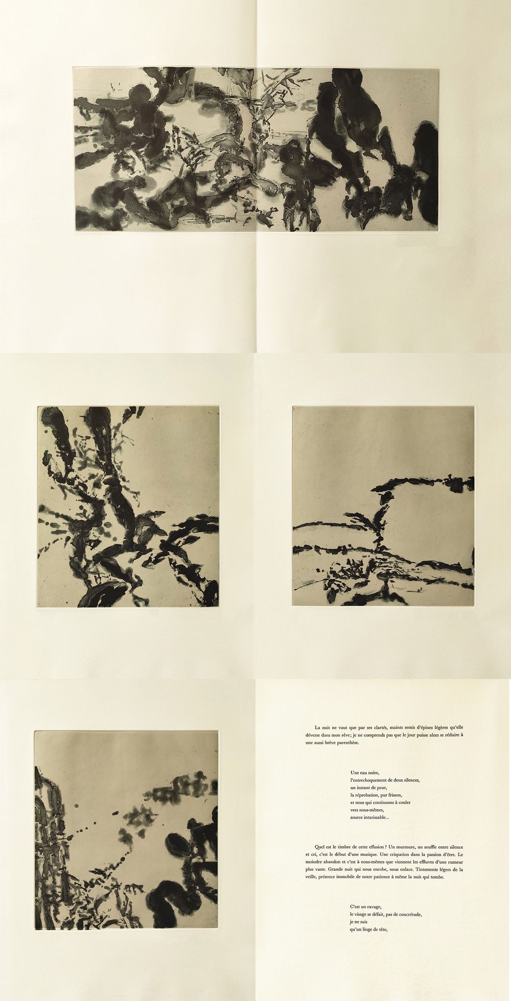L'Evidence de la nuit - 4 etchings