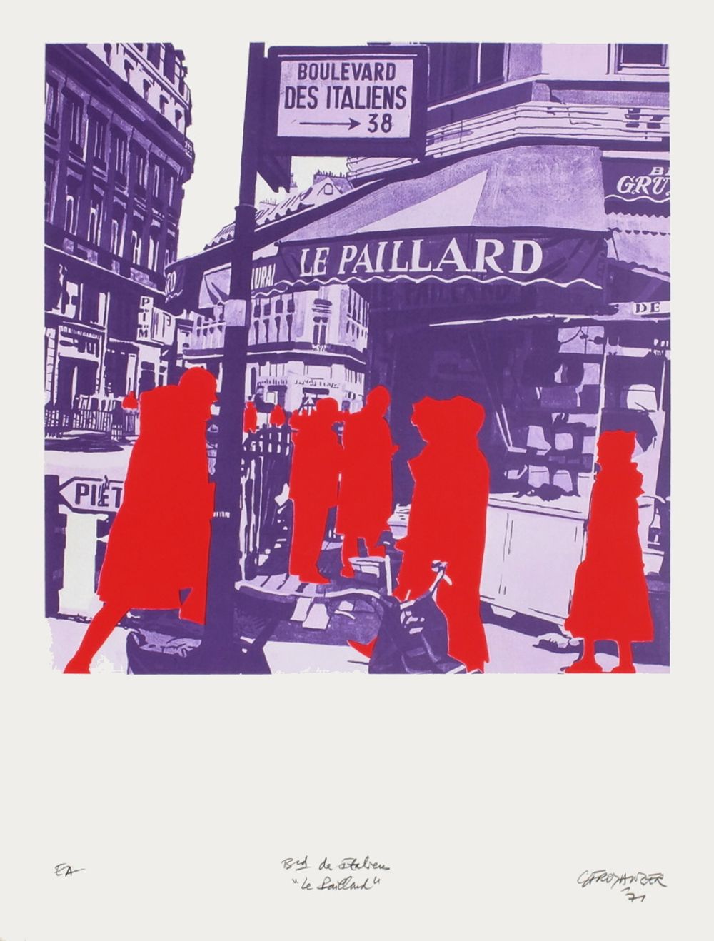 Boulevard des Italiens : piétons