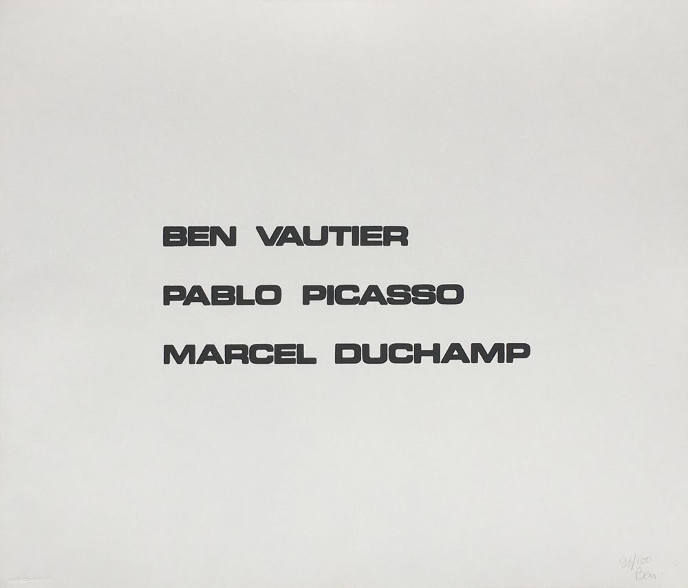 Suite Macerata - BEN VAUTIER PICASSO DUCHAMP