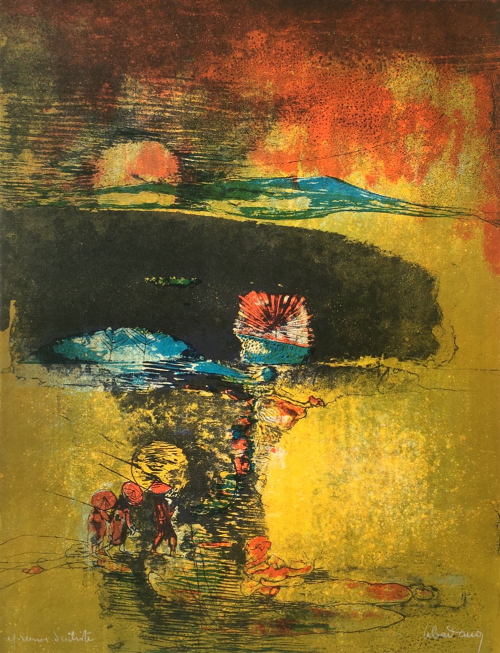 Paysage du Vietnam - la jonque