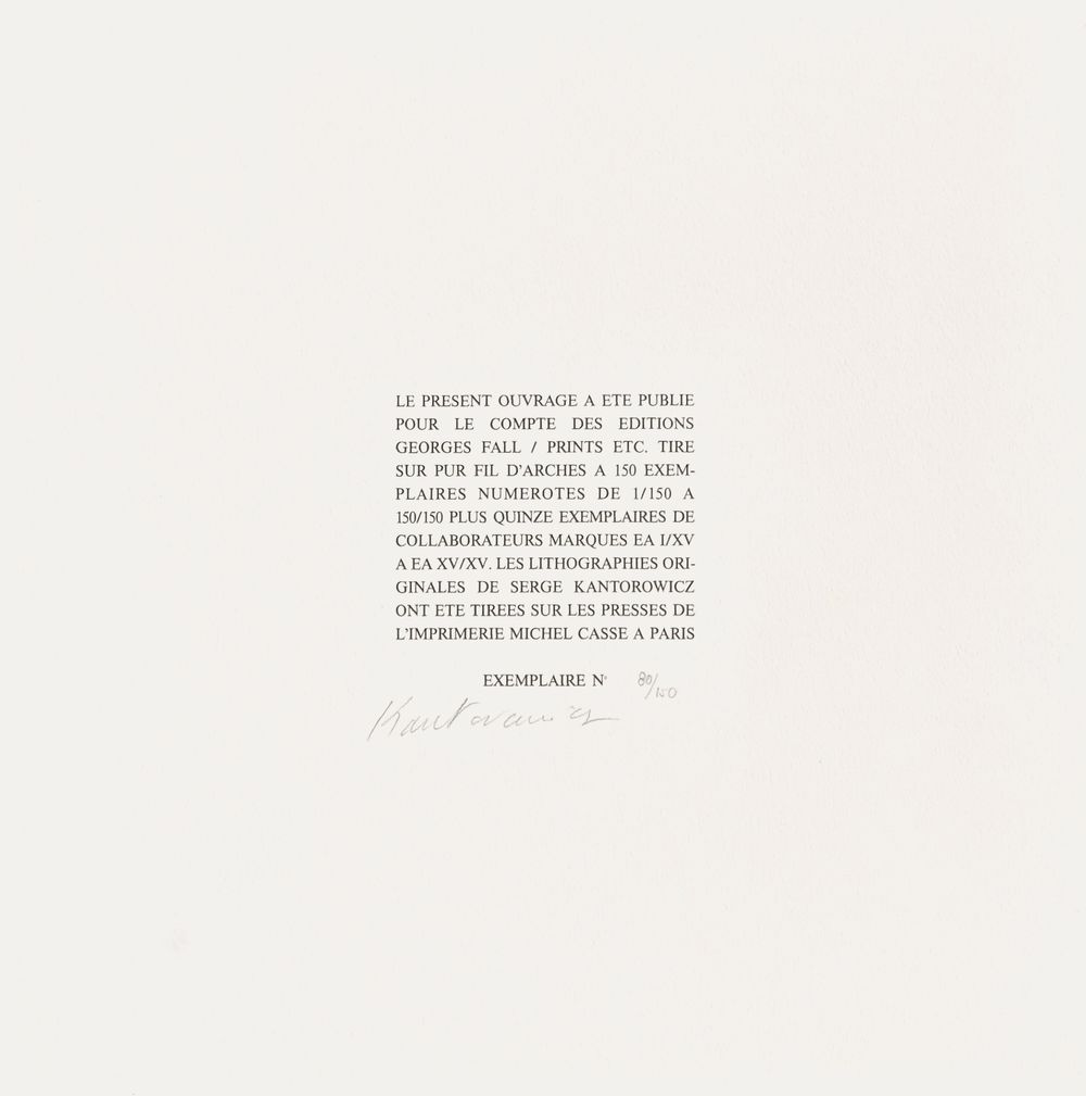 Cinq lithographies (portfolio complet) — vue 7