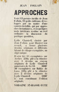 Poème de Jean Follain