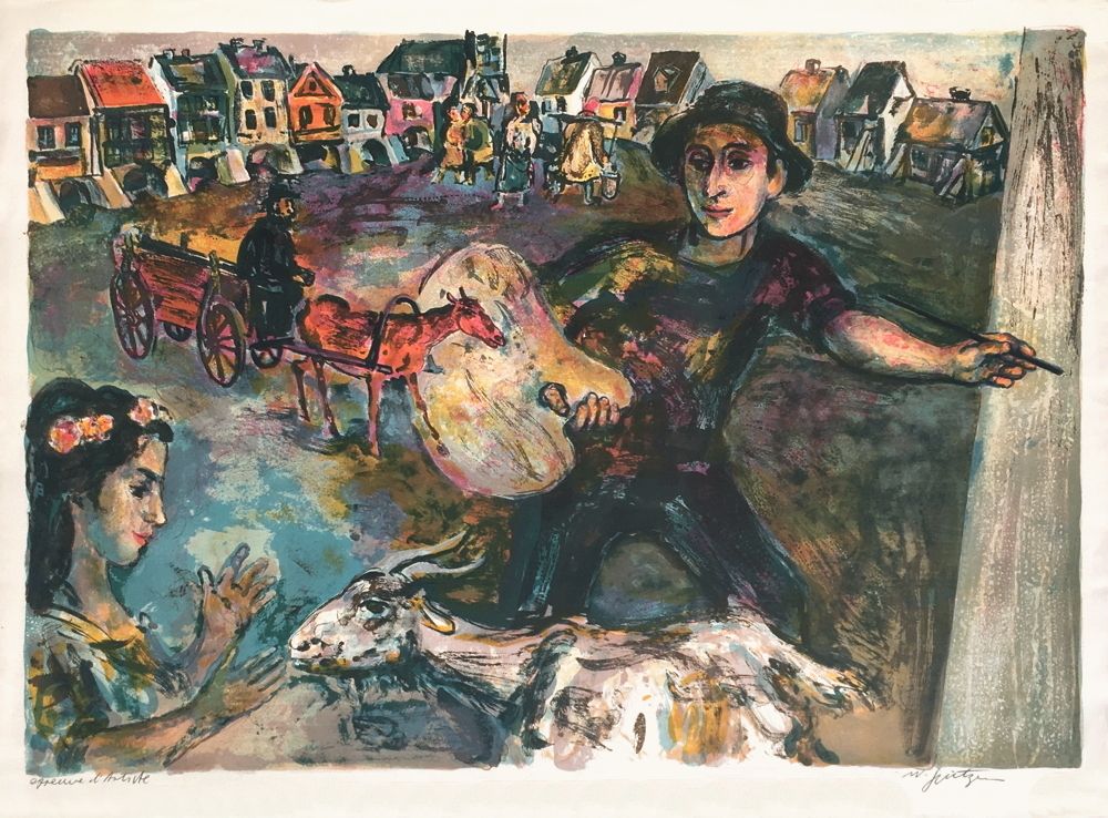 Le peintre au village