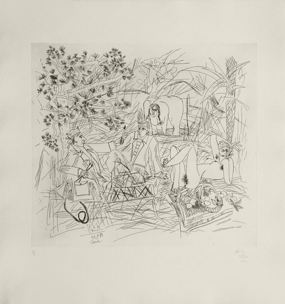 Déjeuner sur l'herbe (1er état)