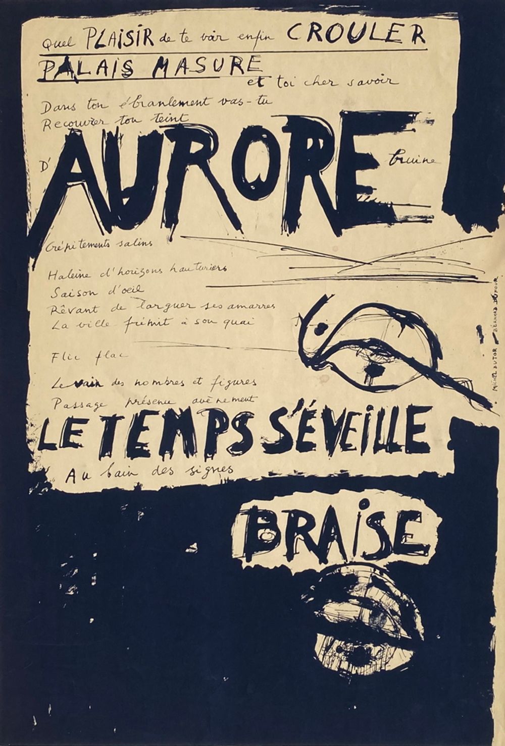 Le temps s'éveille - texte de Michel Butor