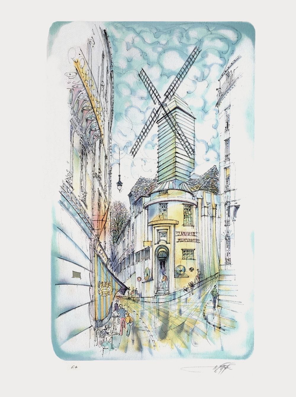 Paris - Le Moulin de la Galette à Montmartre