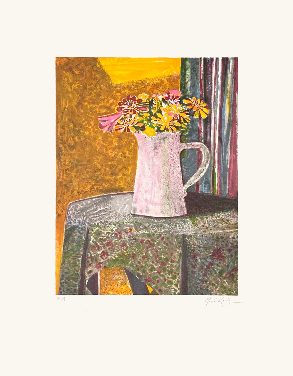 Le broc de fleurs