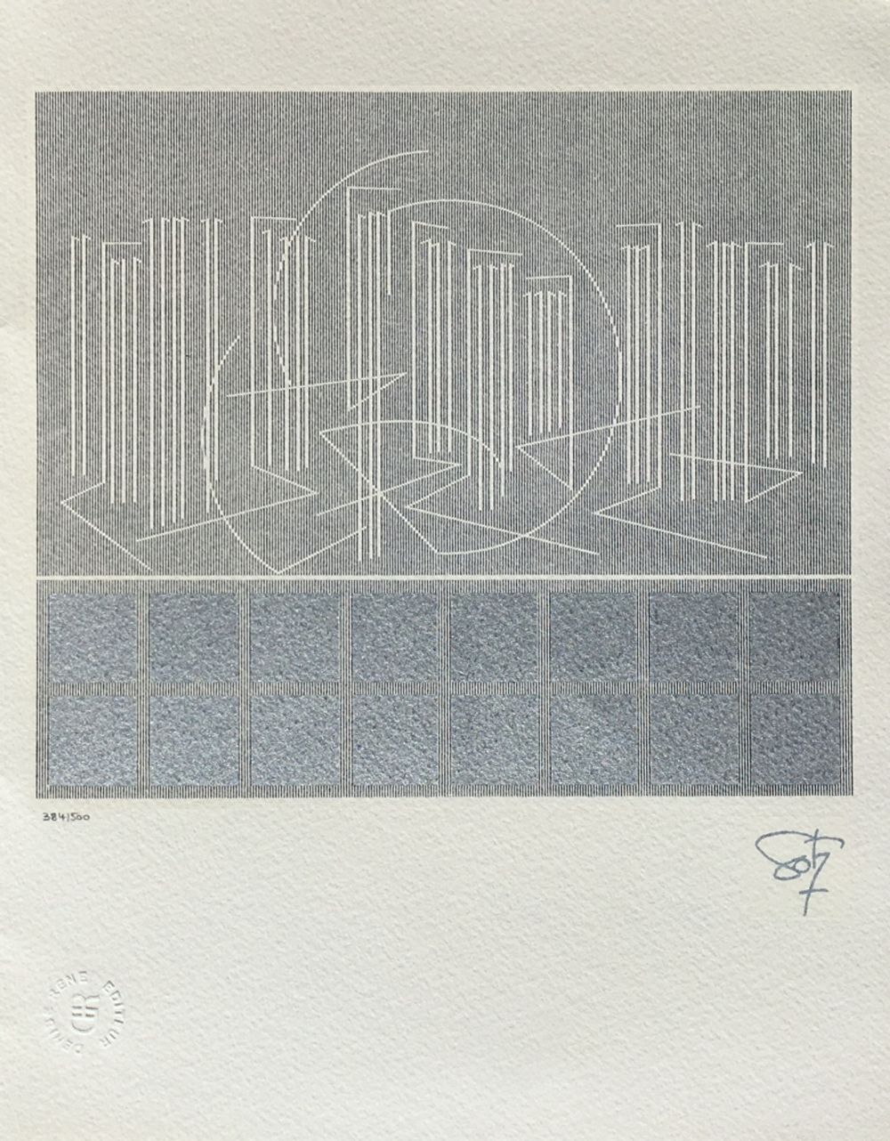 Voeux Galerie Denise René 1996 (Ecriture 1979)