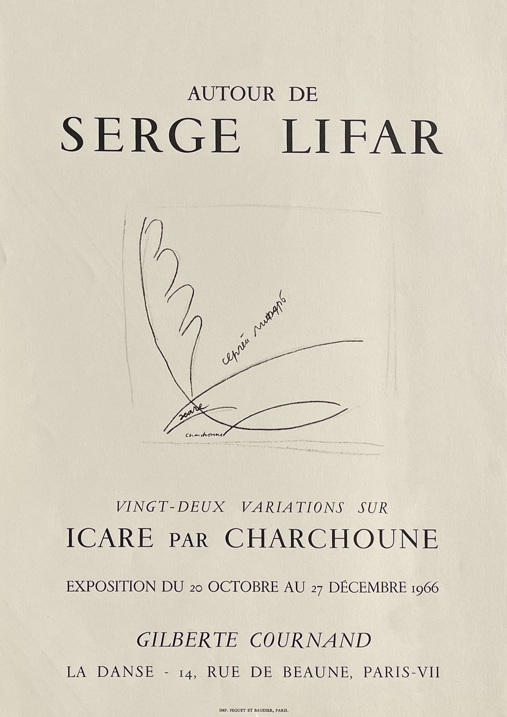 Expo 66 - Autour de Serge Lifar - Gilberte Cournand