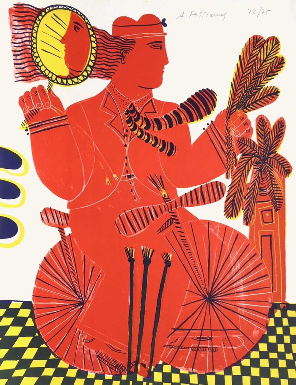 Cycliste au miroir