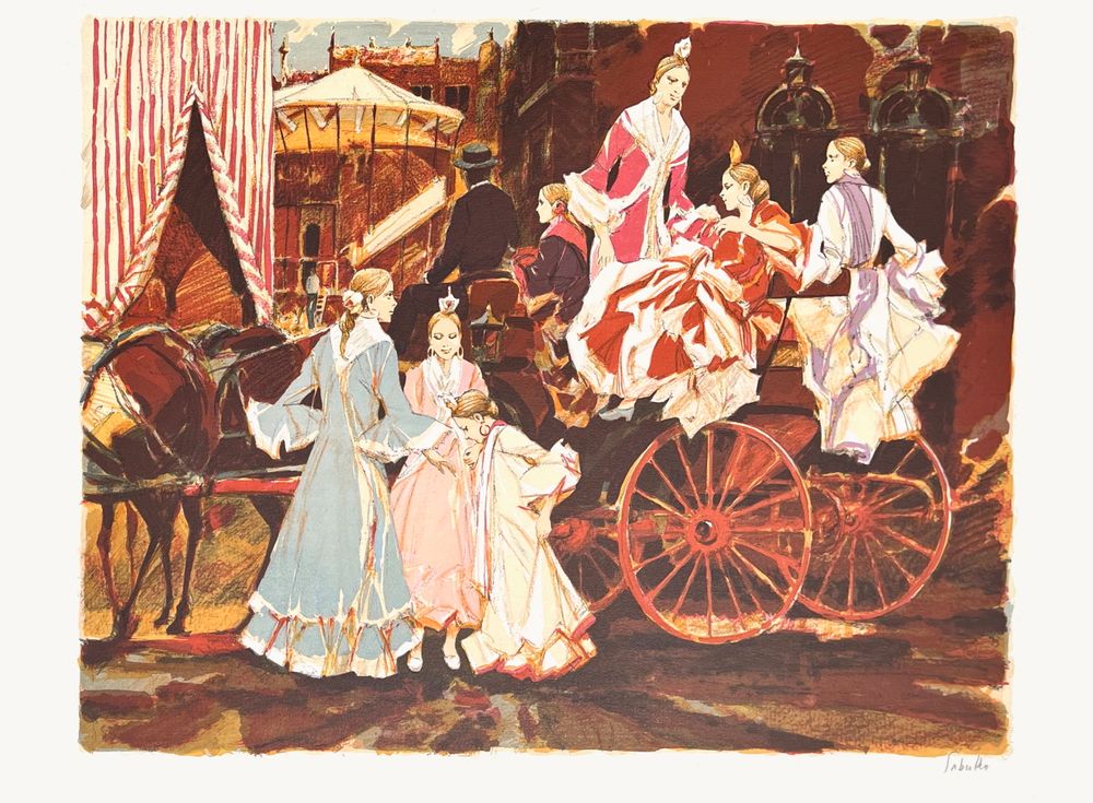 L'arrivée des danseuses