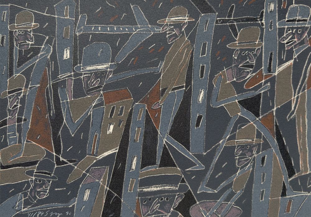 Le froid bleu des contre-nuits (7 lithographies) - Texte Gilbert Lascault — vue 7