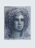 Visage bleu