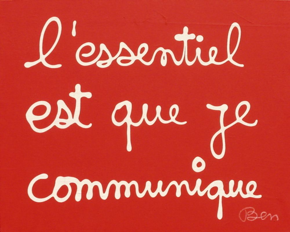 L'essentiel est que je communique