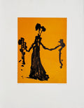 Femme en robe longue