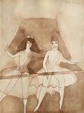Dialogue sur la danse VI (suite en bistre)