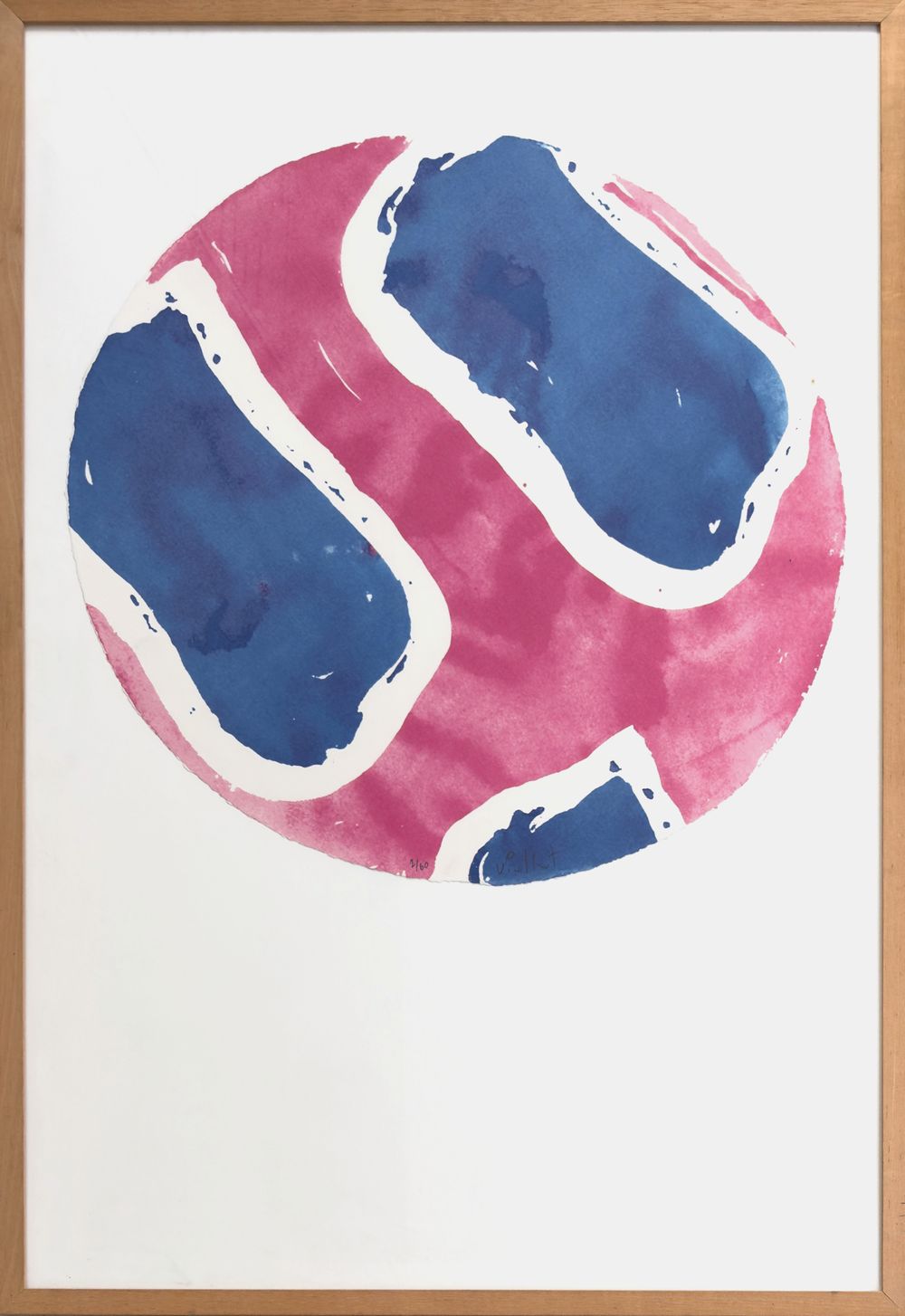 Tondo rose et bleu — vue 2