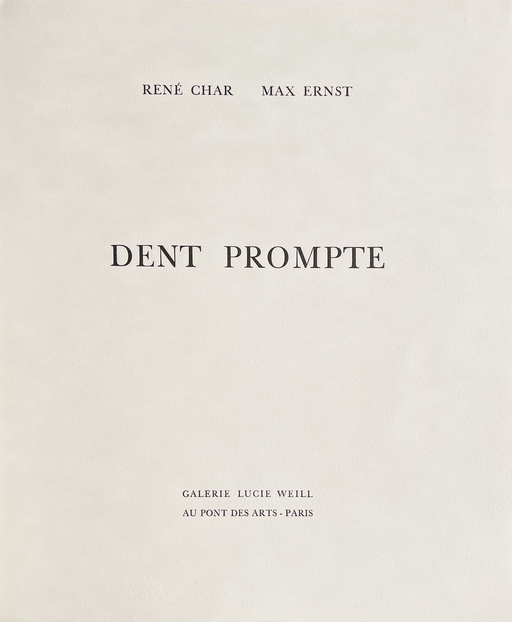 Dent prompte - René Char (complete portfolio) — vue 2