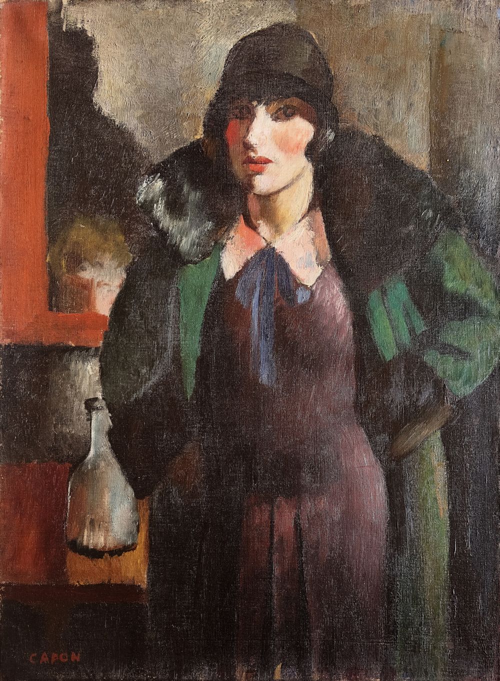 Elégante au chapeau