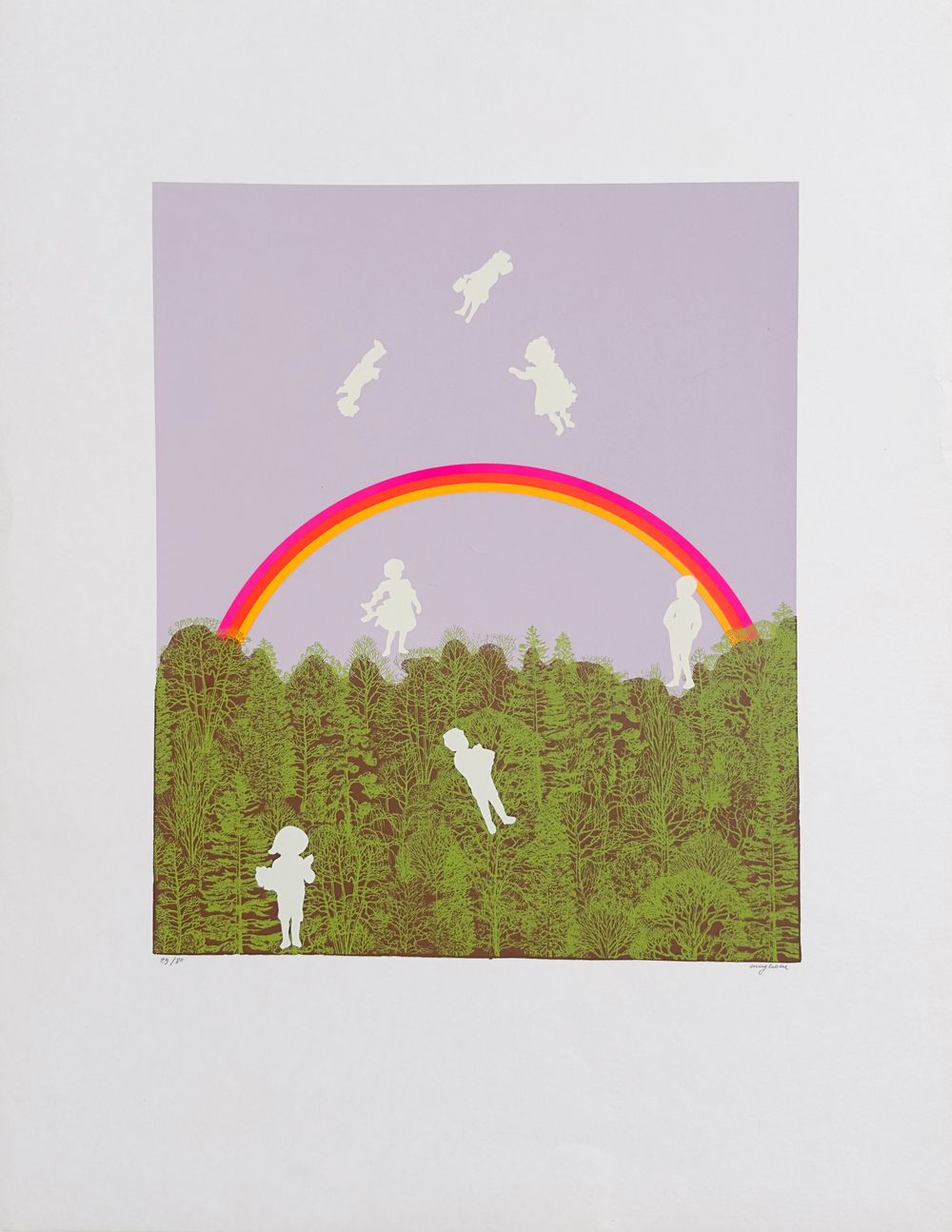 Enfants à l'arc en ciel