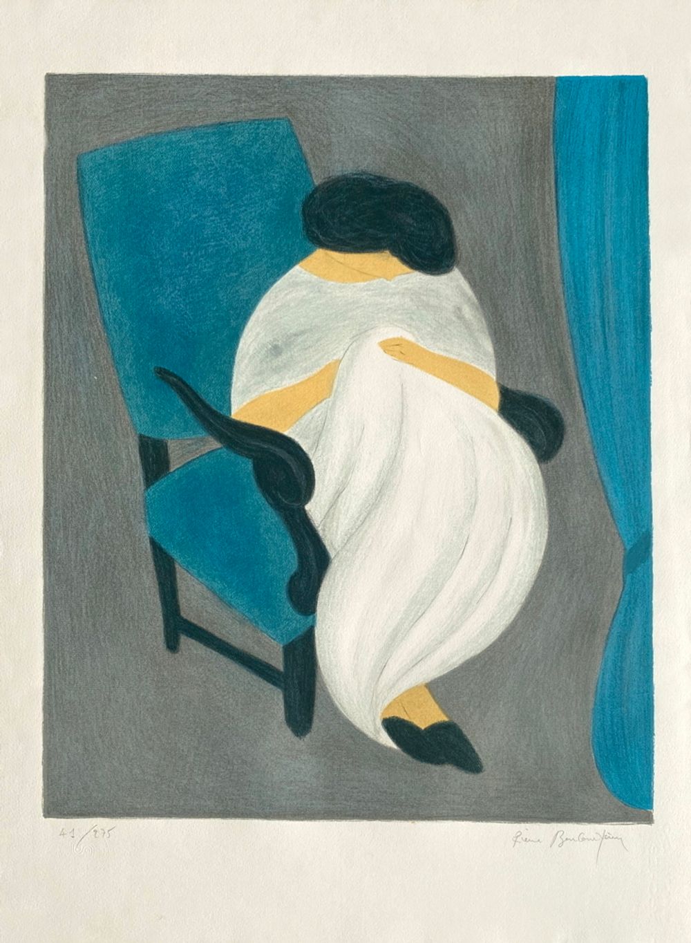 Femme à la grande robe blanche