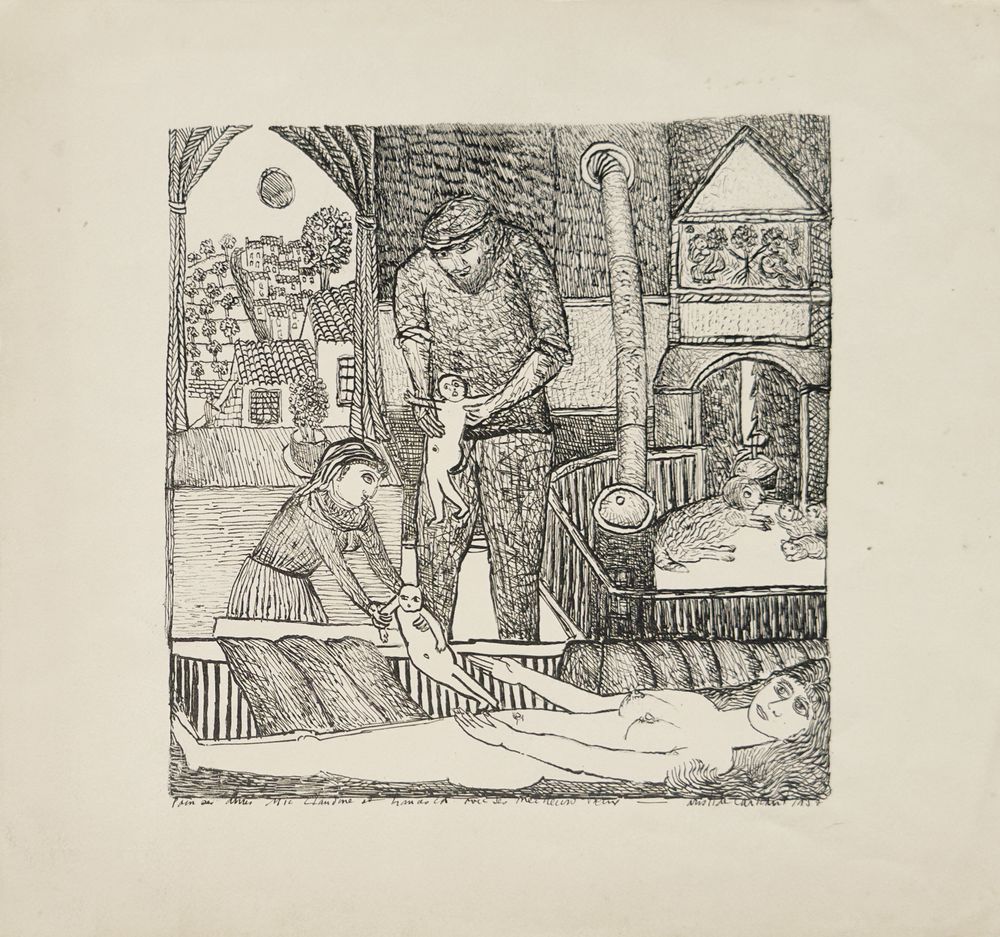 Bonne année 1957 - Nativité