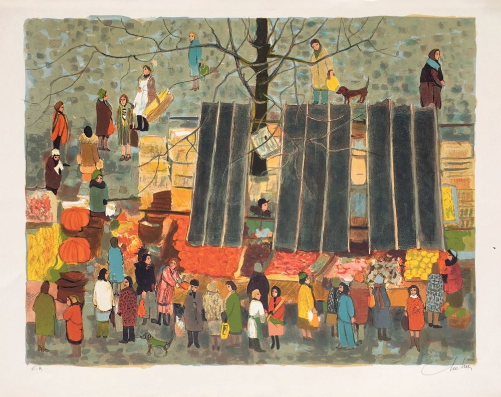 Jour de marché rue Ordener