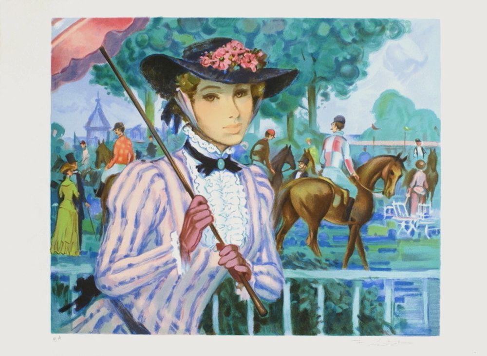 Elégante aux courses