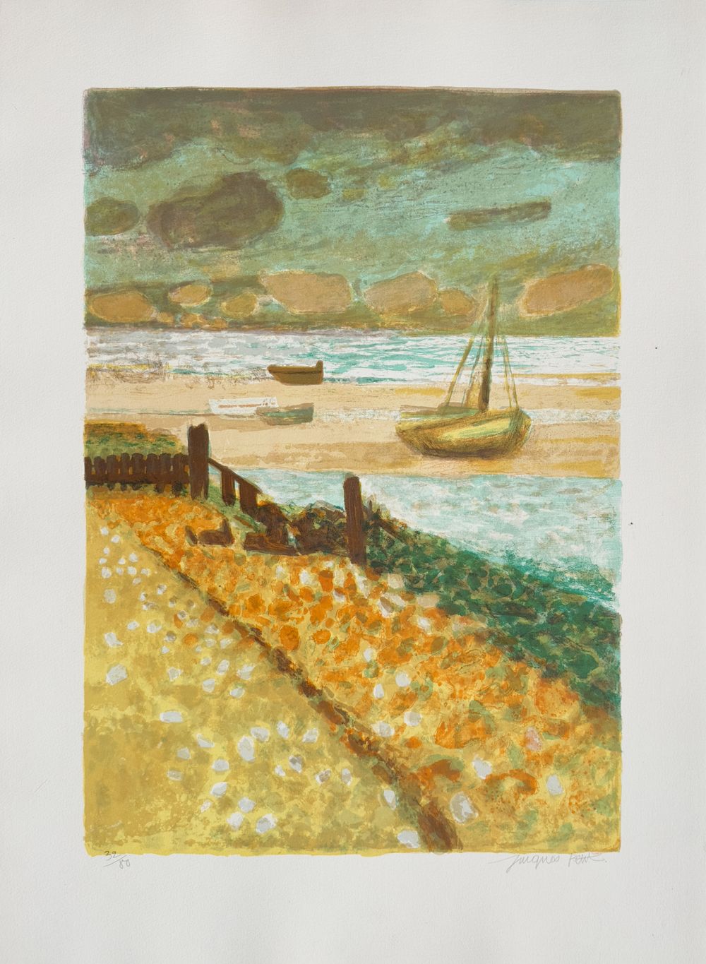 Barques échouées sur la plage