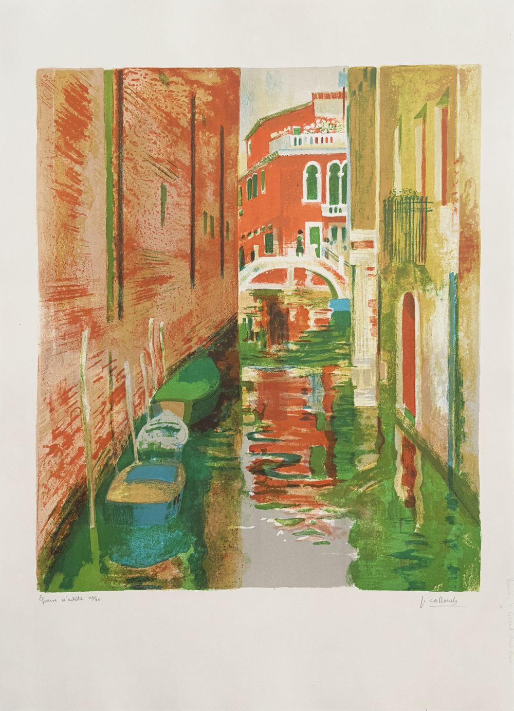 Le grand mur rose à Venise