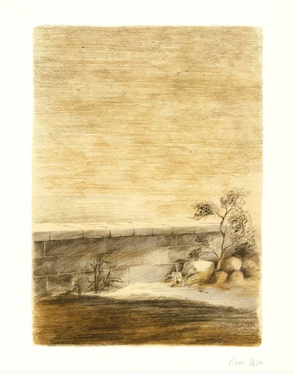 Digue sur la mer