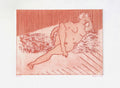 Jeune femme nue étendue