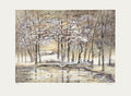 Chaumière sous la neige