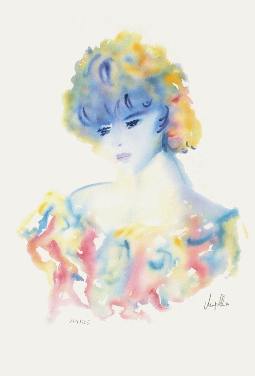 Jeune fille de profil II