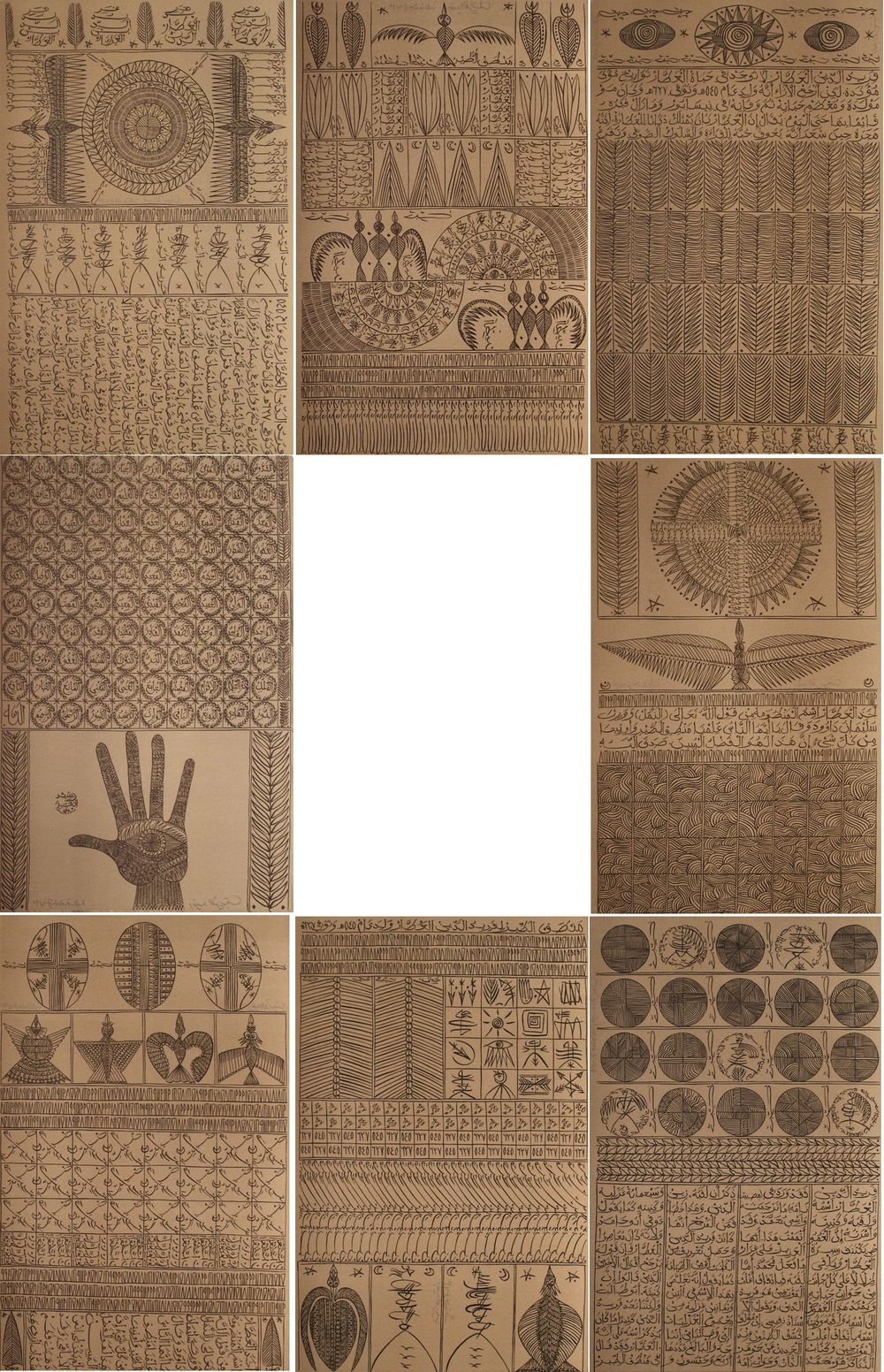 Hommage à Farid Ed-dine Attar (portfolio of 8 prints signed)