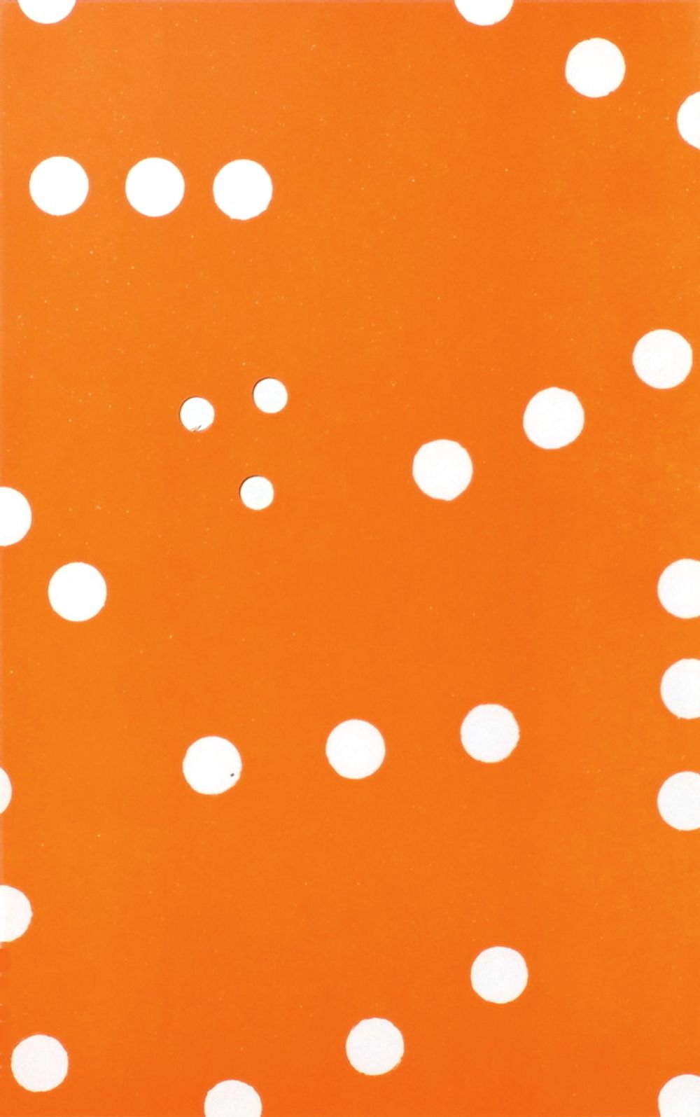 Pois blancs sur orange