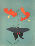 Tiger Lily and a swallowtail butterfly