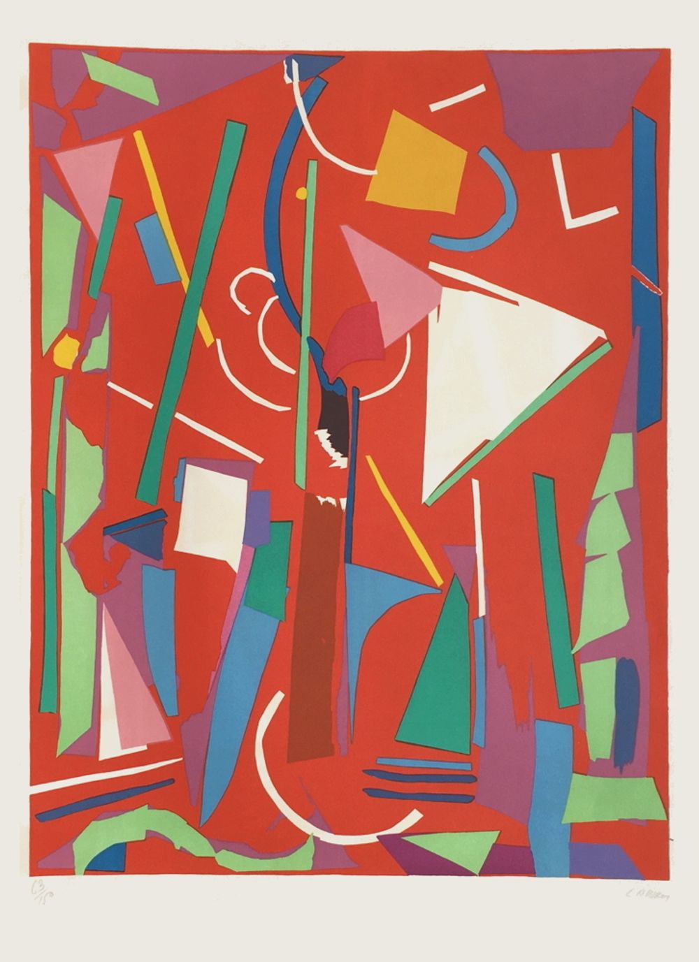 Collage rouge