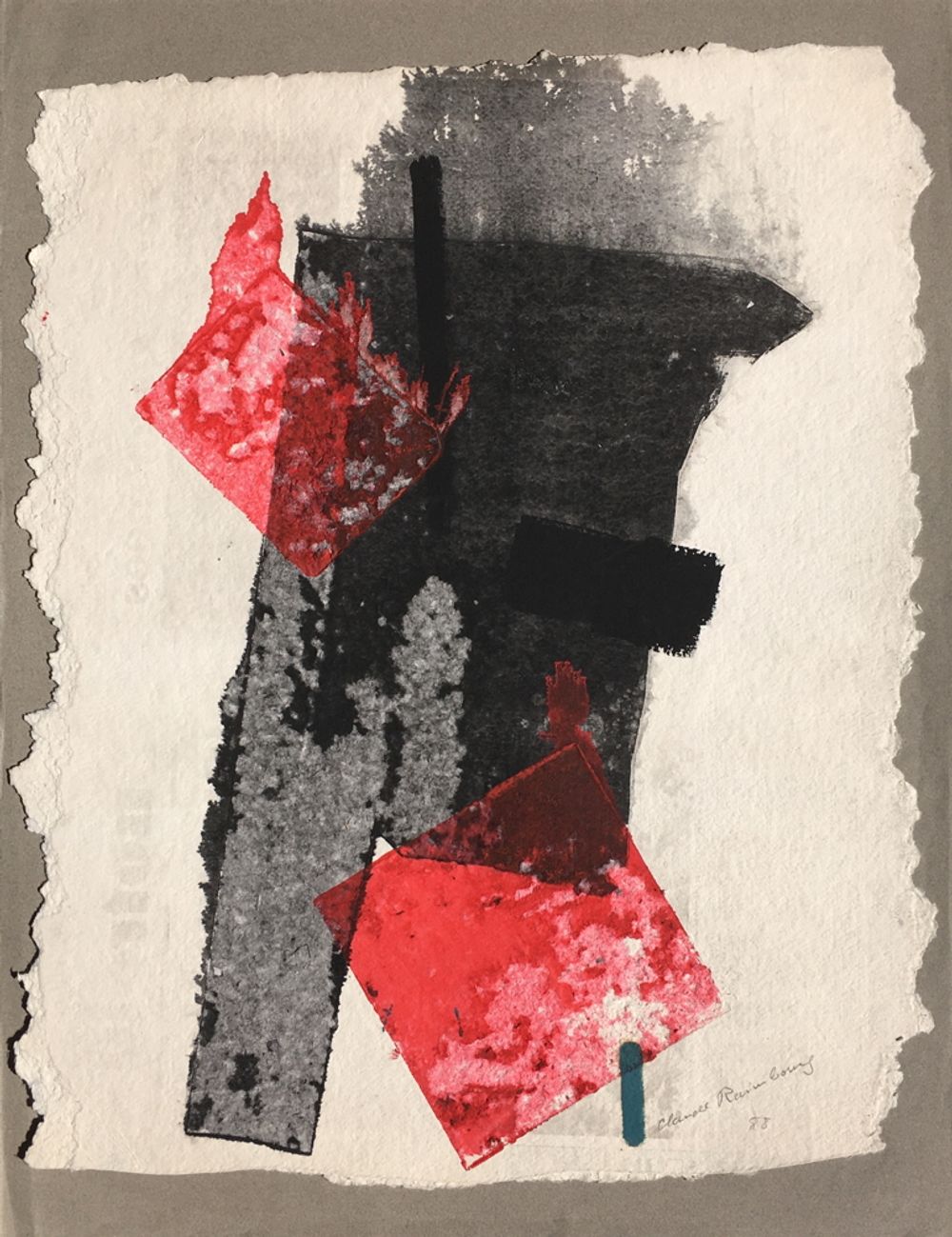 Deux rouges sur noir