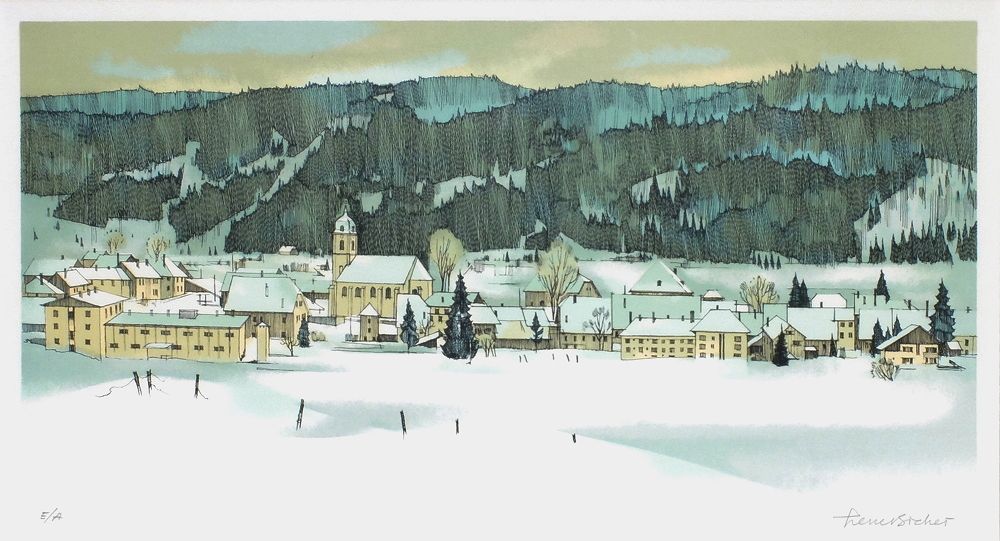 Village sous la neige II