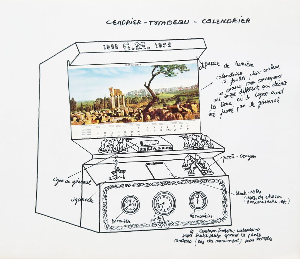 Cendrier - Tombeau - Calendrier