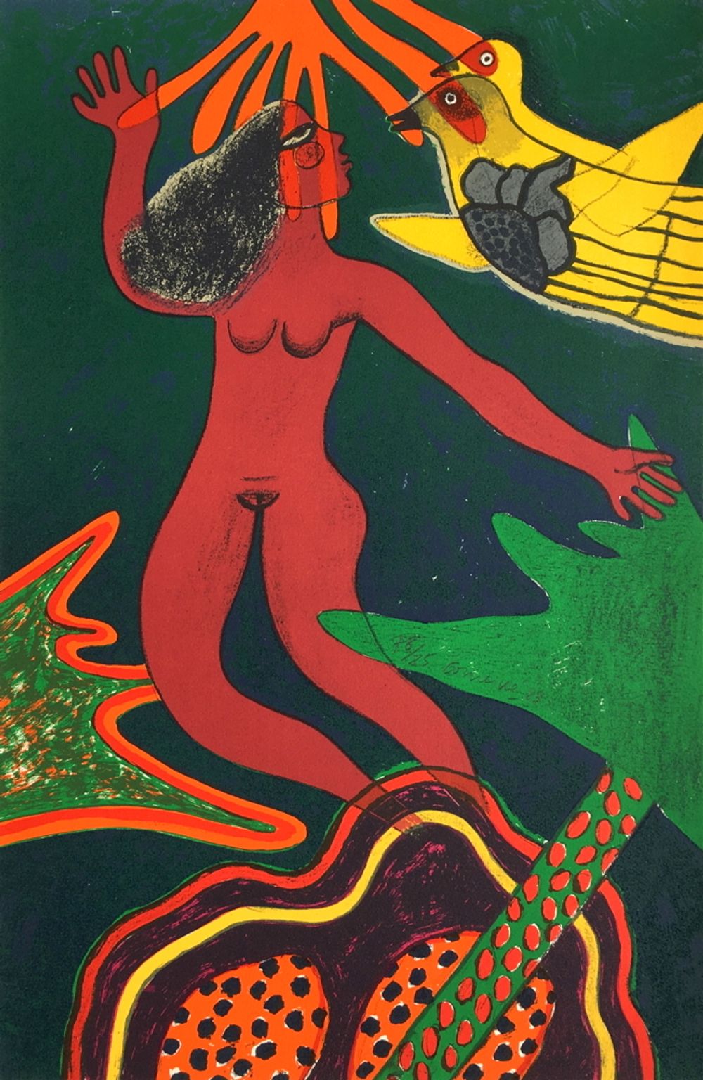 1983 - Femme et oiseau des iles III