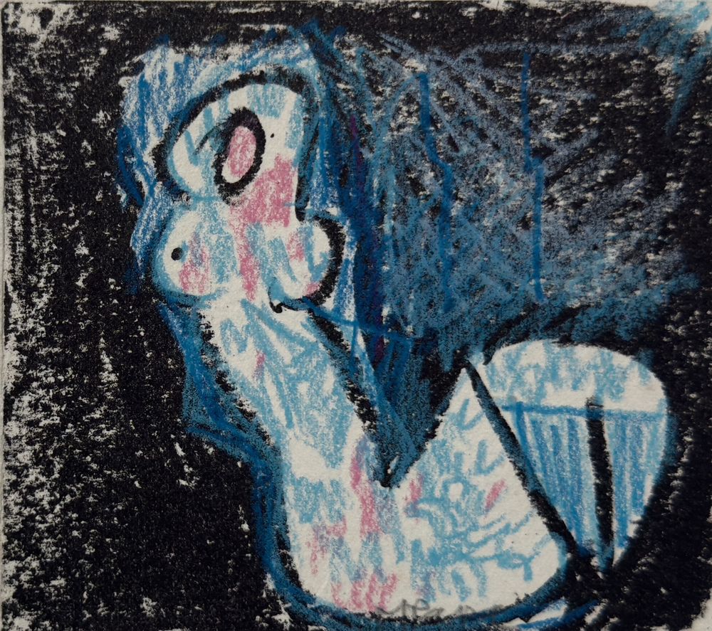 Sirène (rehaussée au crayon)